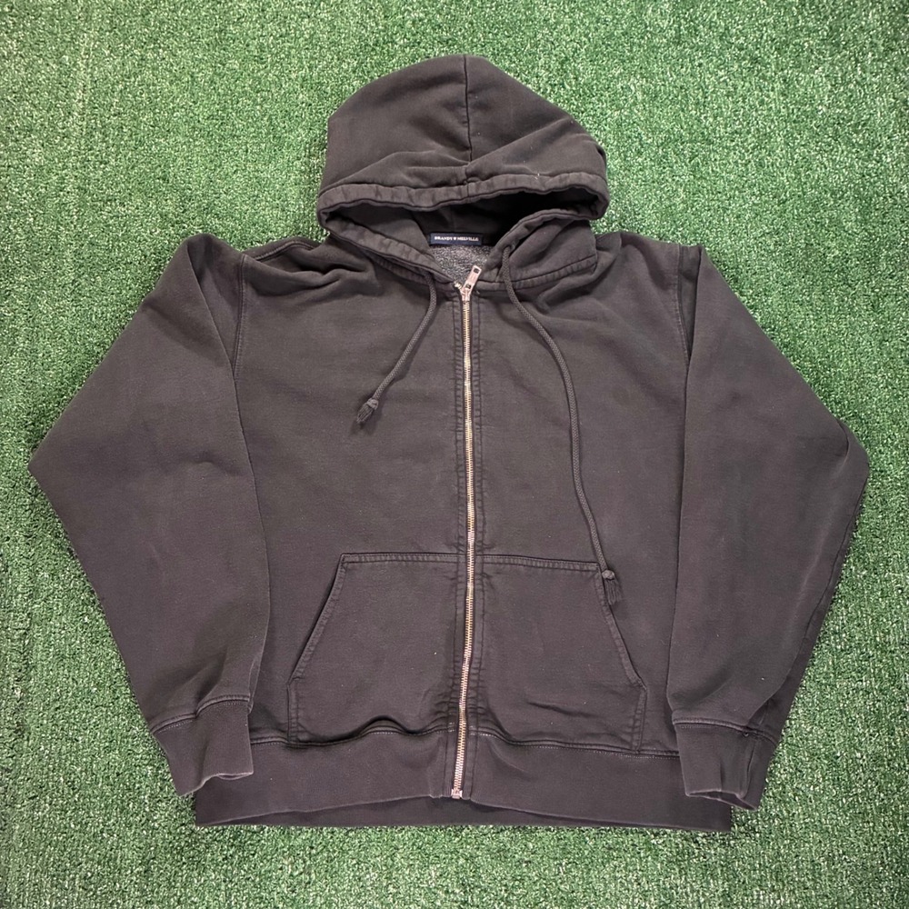Black Brandy Melville Zip-Up Hoodie